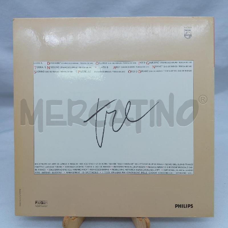 VINILE 33 GIRI TERESA DE SIO TRE | Mercatino dell'Usato San maurizio canavese 2