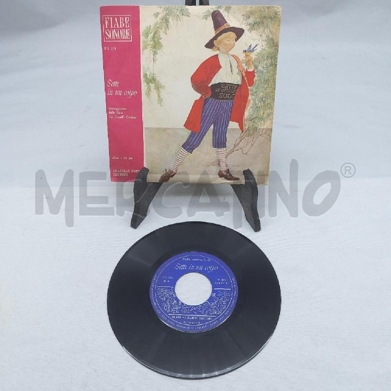 VINILE 45 GIRI FIABE SONORE SETTE IN UN COLPO | Mercatino dell'Usato San maurizio canavese 3
