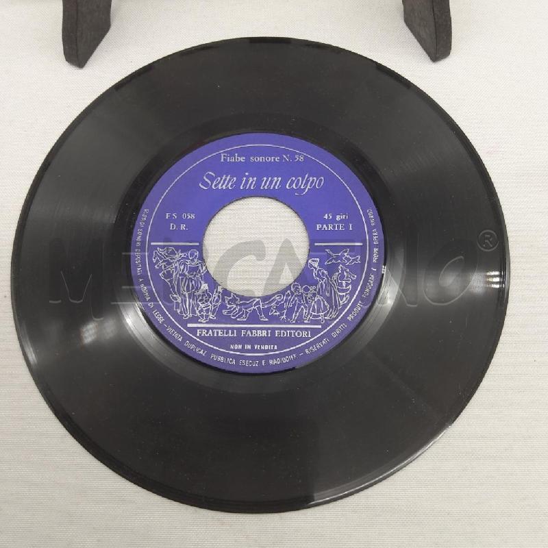 VINILE 45 GIRI FIABE SONORE SETTE IN UN COLPO | Mercatino dell'Usato San maurizio canavese 4