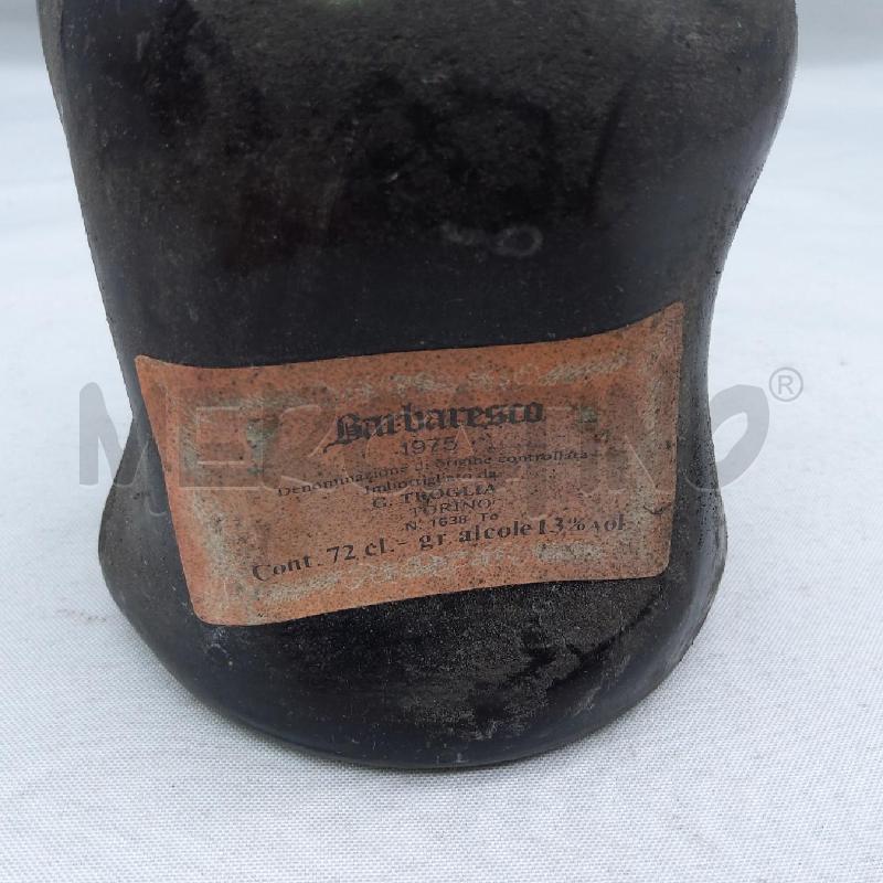 VINO DA ESPOSIZIONE BARBARESCO 1975 G. TROGLIA | Mercatino dell'Usato San maurizio canavese 2
