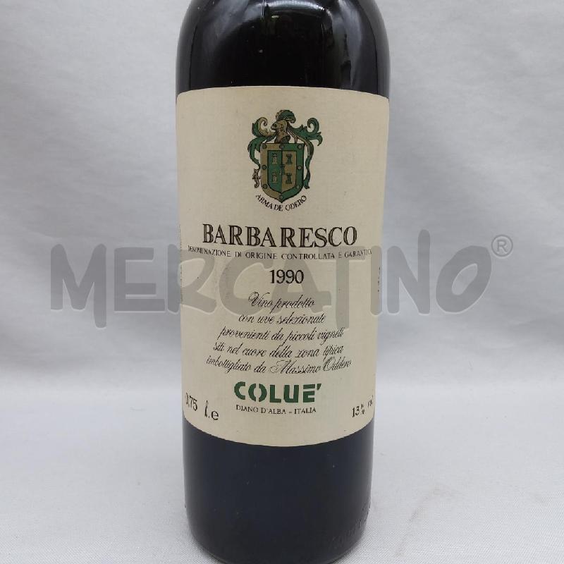 VINO DA ESPOSIZIONE BARBARESCO COLUE' MASSIMO ODDERO 1990 | Mercatino dell'Usato San maurizio canavese 2