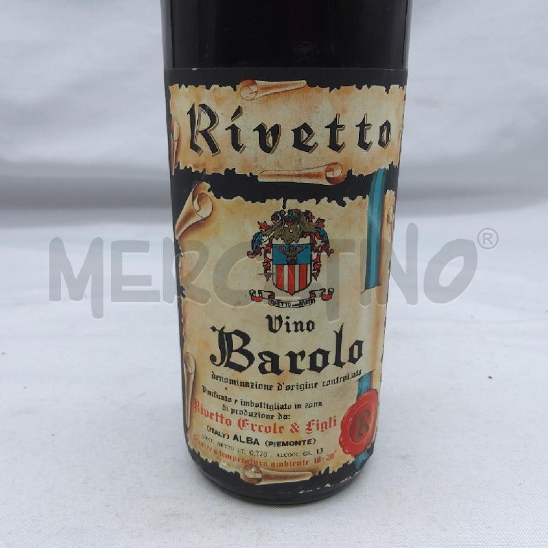 VINO DA ESPOSIZIONE BAROLO 1961 RIVETTO GRAN RISERVA | Mercatino dell'Usato San maurizio canavese 2