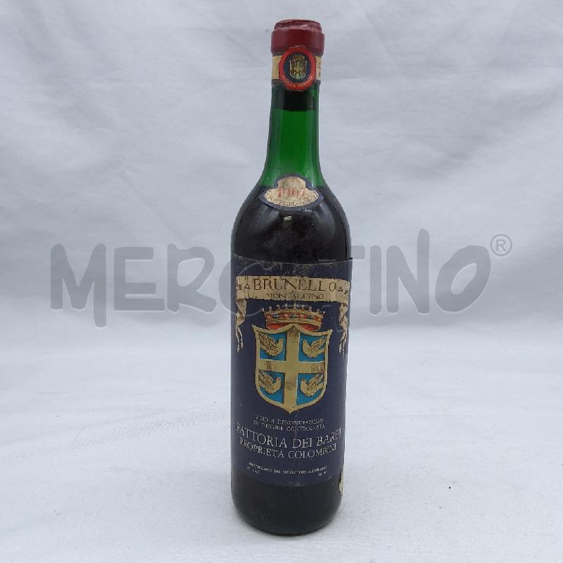 VINO DA ESPOSIZIONE BRUNELLO MONTALCINO 1967 FATTORIA DEI BARBI | Mercatino dell'Usato San maurizio canavese 1