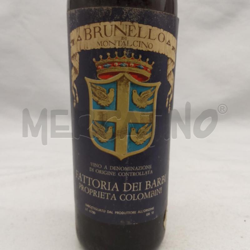 VINO DA ESPOSIZIONE BRUNELLO MONTALCINO 1967 FATTORIA DEI BARBI | Mercatino dell'Usato San maurizio canavese 3