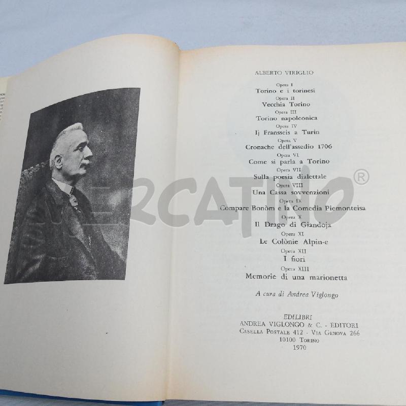 VIRGILIO VOLUMI 2 TORINO E TORINESI/VECCHIO PIEMONTE | Mercatino dell'Usato San maurizio canavese 4