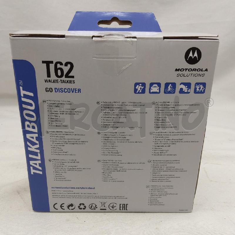WALKIE TALKIE MOTOROLA T62 COPPIA | Mercatino dell'Usato San maurizio canavese 2