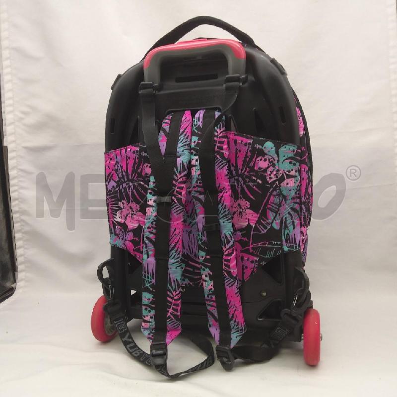 ZAINO SCUOLA TROLLEY YUB FUCSIA VIOLA | Mercatino dell'Usato San maurizio canavese 3