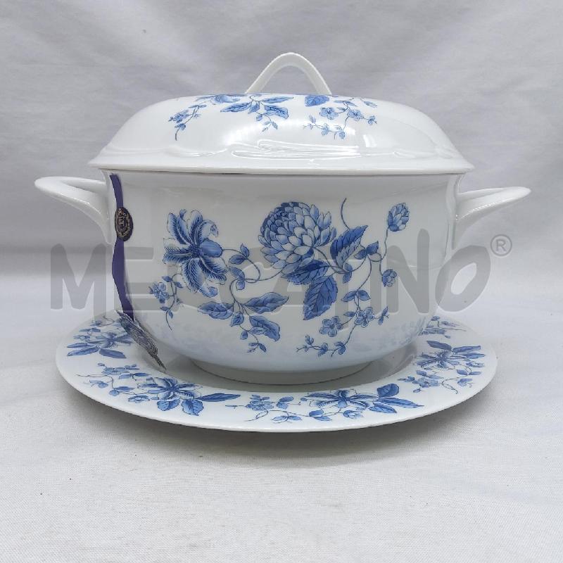 ZUPPIERA T LIMOGES + PIATTO FIORI BLU | Mercatino dell'Usato San maurizio canavese 1
