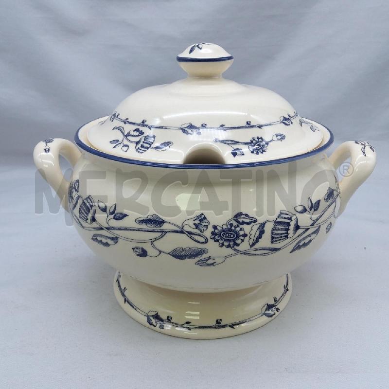 ZUPPIERA WALD BEIGE DECORI BLU | Mercatino dell'Usato San maurizio canavese 1