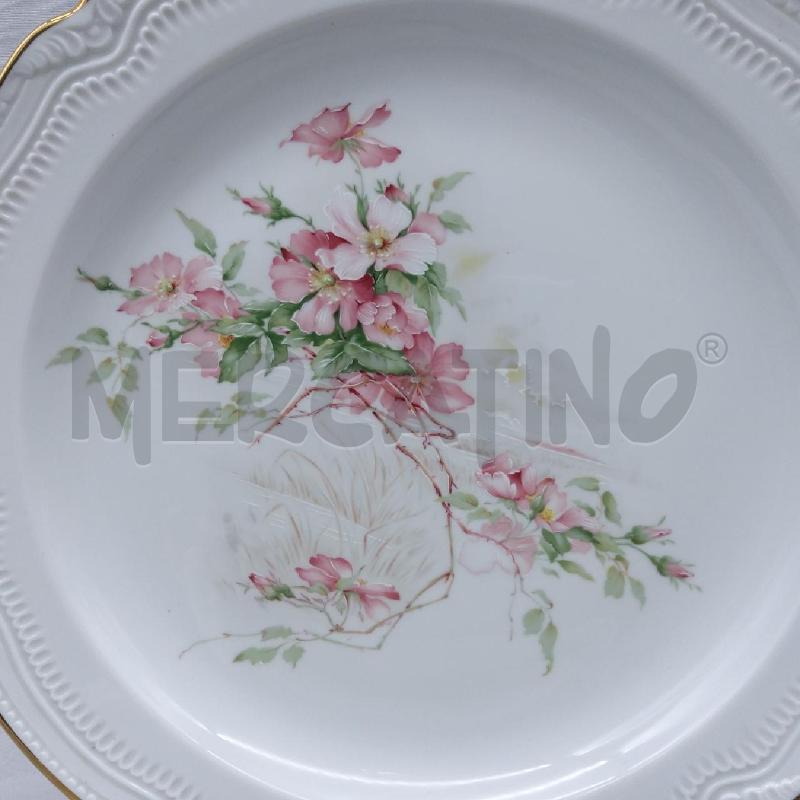 ZUPPIERA + VASSOIO LIMOGES BIANCO DECORO ROSA CANINA | Mercatino dell'Usato San maurizio canavese 5