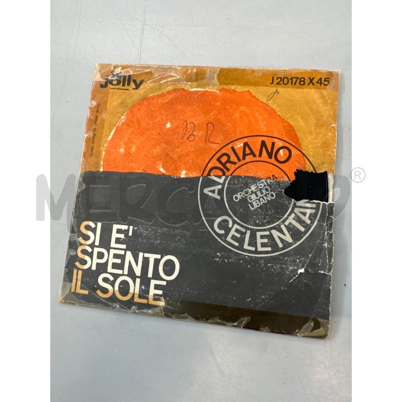 ADRIANO CELENTANO SI E SPENTO IL SOL  | Mercatino dell'Usato Chivasso 1