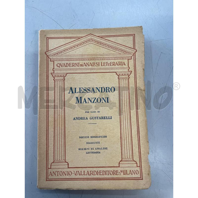 ALESSANDRO MANZONI ANDREA GUSTARELLI 1947 | Mercatino dell'Usato Chivasso 1