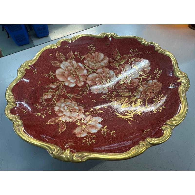 ALZATINA ROSENTHAL BORDEAUX ORO NATALIZIA  | Mercatino dell'Usato Chivasso 1