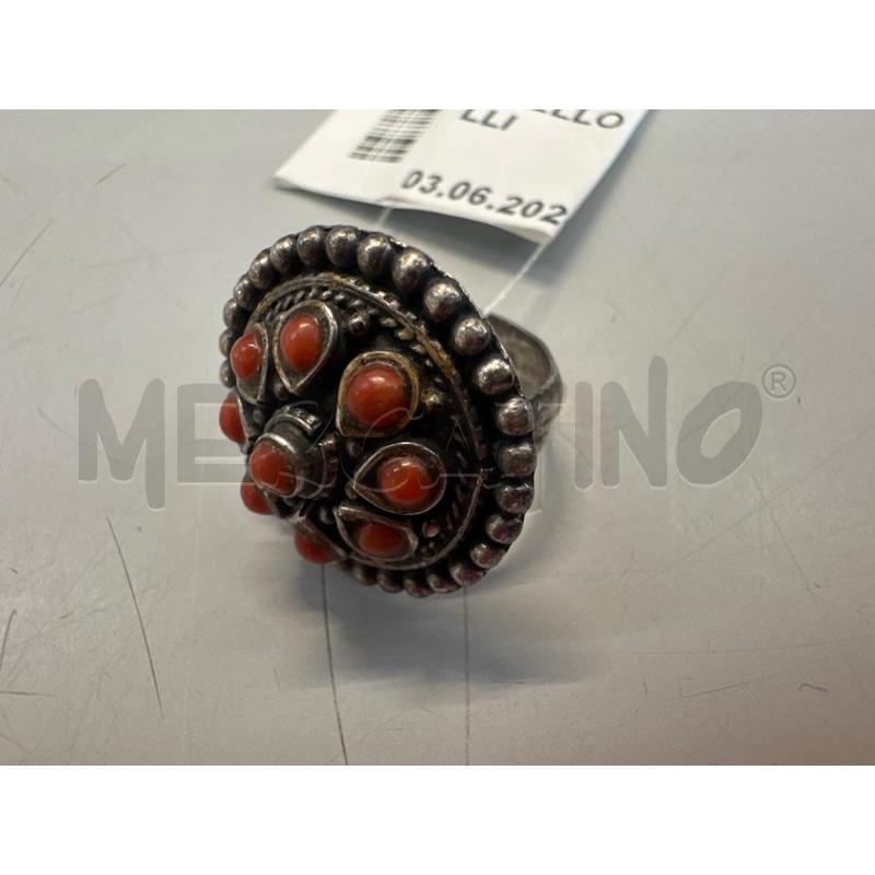ANELLO DONNA 925 CORALLI  | Mercatino dell'Usato Chivasso 1