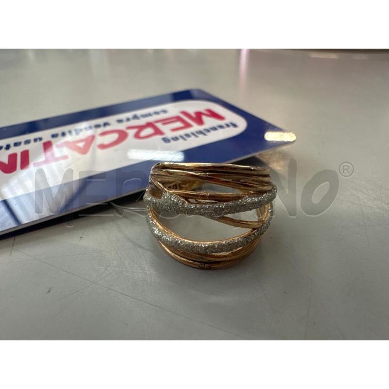 ANELLO DONNA STROILI PLACCATO ARGENTATO  | Mercatino dell'Usato Chivasso 1