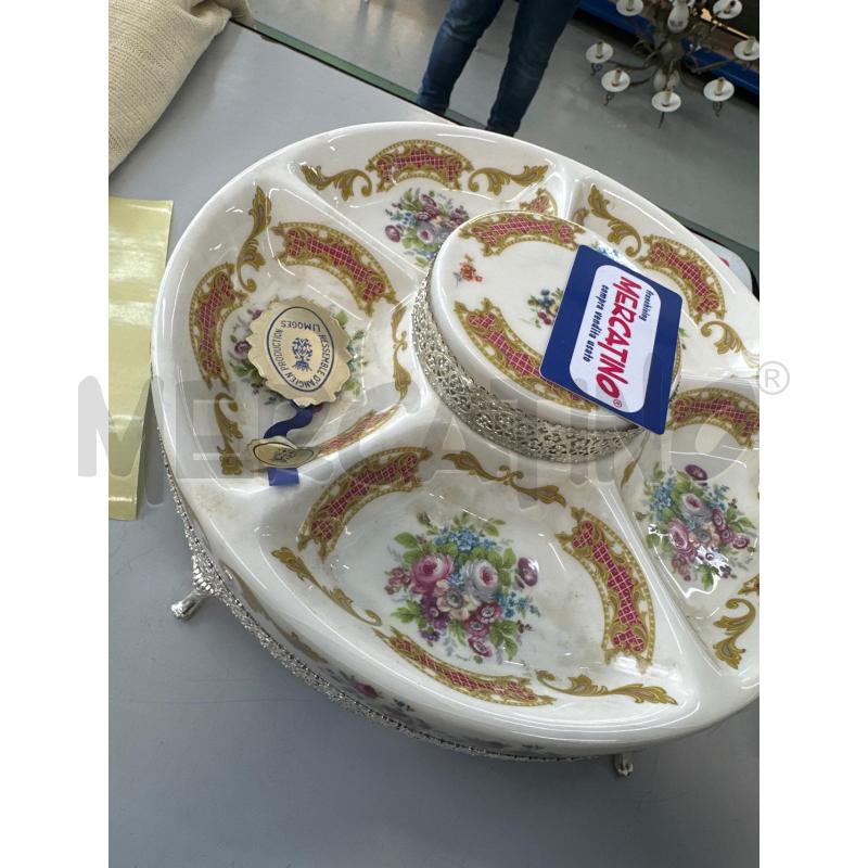 ANTIPASTIERA LIMOGES CON PARTE CENTRALE MANCA MANICO  | Mercatino dell'Usato Chivasso 1