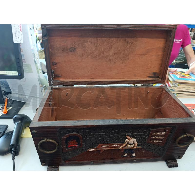 BAULETTO LEGNO SPESSO FORNAIO 47X23 | Mercatino dell'Usato Chivasso 1