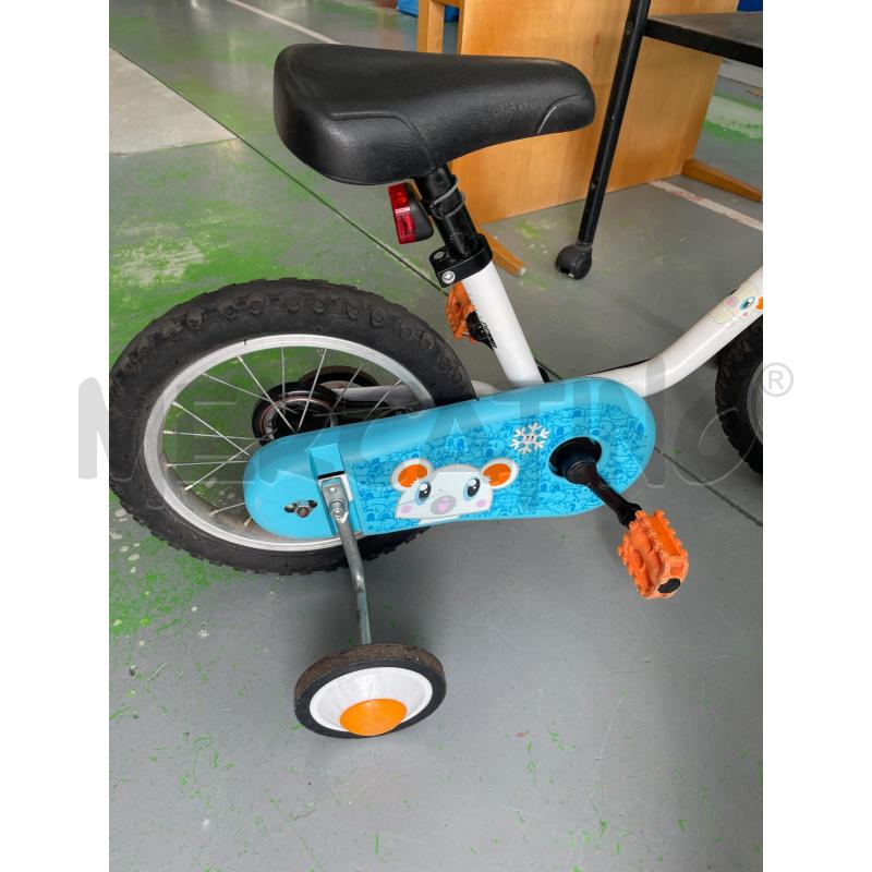 BICICLETTINA BAMBINO BTWING BIANCA AZZ ARANCIO CON ROTELLE | Mercatino dell'Usato Chivasso 2
