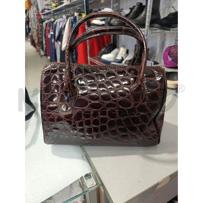 BORSA DONNA BAULETTO MARRONE IN PELLE | Mercatino dell'Usato Chivasso 1