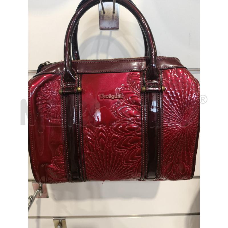 BORSA DONNA BORDEAUX VERNICE DESIGUAL NO TRACOLLA  | Mercatino dell'Usato Chivasso 2