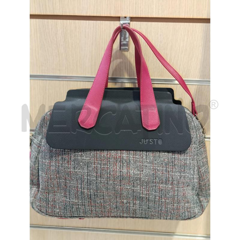 BORSA DONNA GRIGIA BORDOUX JU'STO | Mercatino dell'Usato Chivasso 1