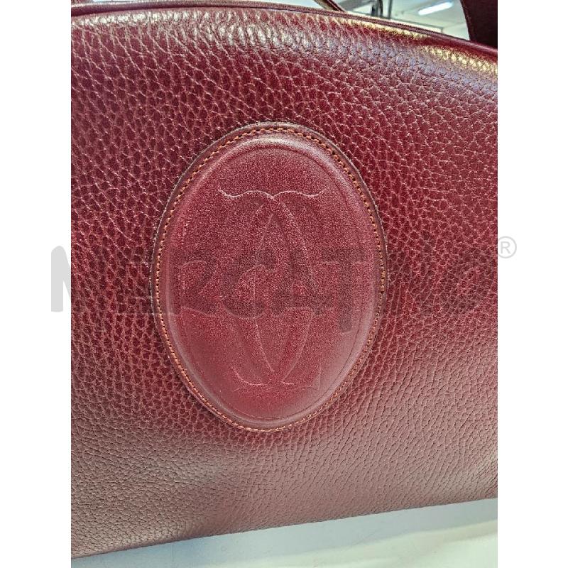 BORSA DONNA MUST DE CARTIER BORDEAUX MODELLO BOWLING | Mercatino dell'Usato Chivasso 2