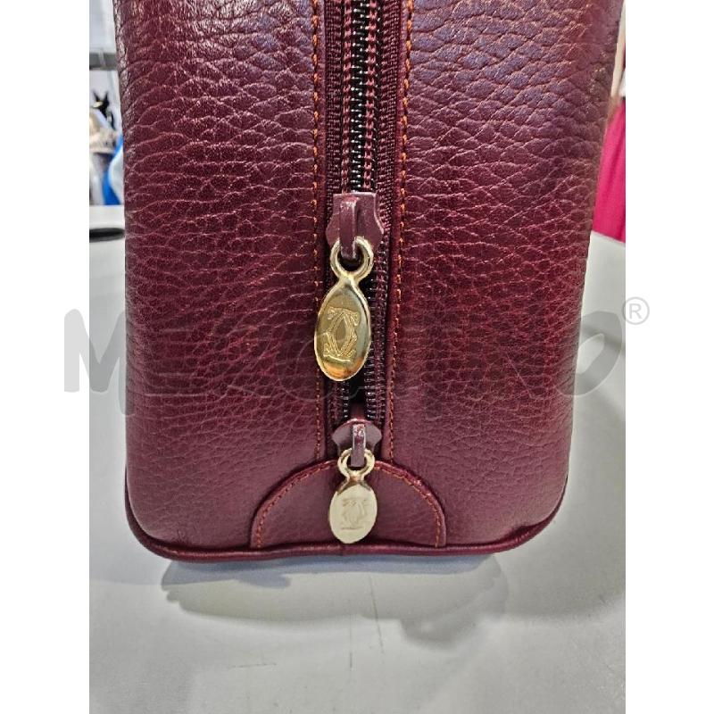 BORSA DONNA MUST DE CARTIER BORDEAUX MODELLO BOWLING | Mercatino dell'Usato Chivasso 3