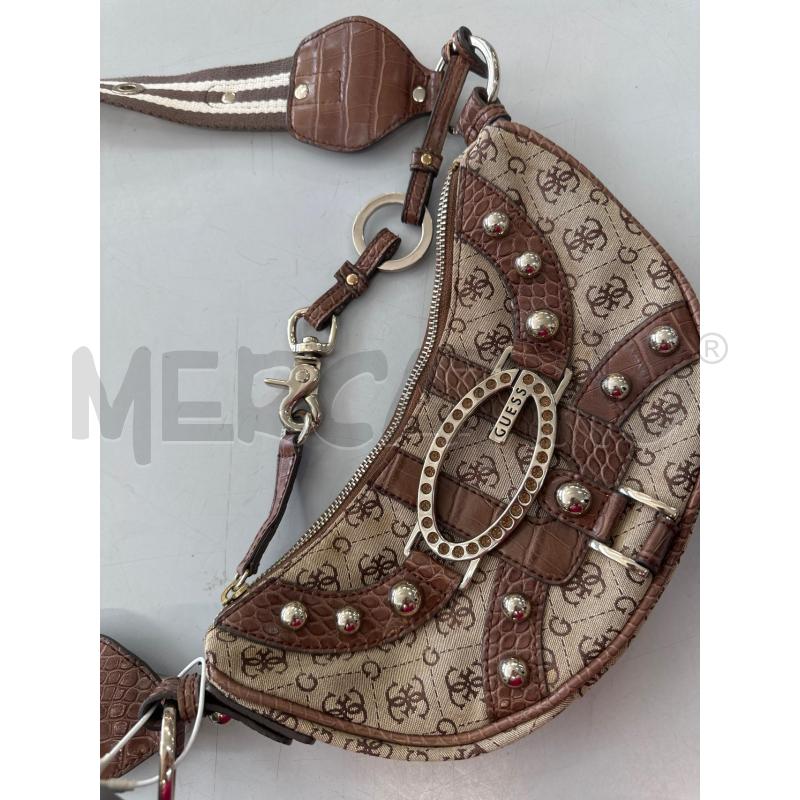 BORSETTA DONNA GUESS PICCOLA BORCHIE MARR BEIGE  | Mercatino dell'Usato Chivasso 2