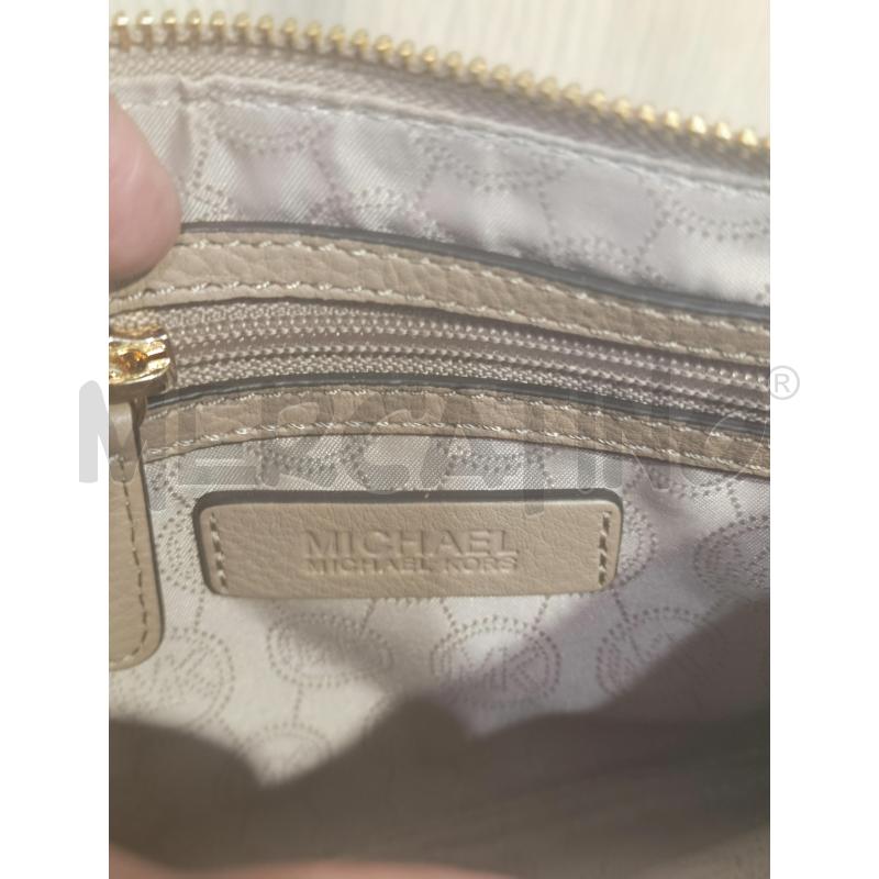 BORSETTA DONNA MICHAEL KORS BEIGE TRIPLA ZIP | Mercatino dell'Usato Chivasso 4