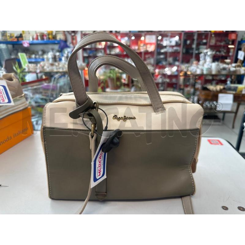 BORSETTA DONNA VERDE  PEPE JEANS VERDE BIANCO  | Mercatino dell'Usato Chivasso 1