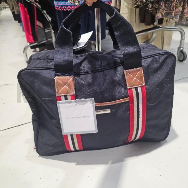 BORSONE BLU RIGATI TOMMY HILFIGER  | Mercatino dell'Usato Chivasso 1
