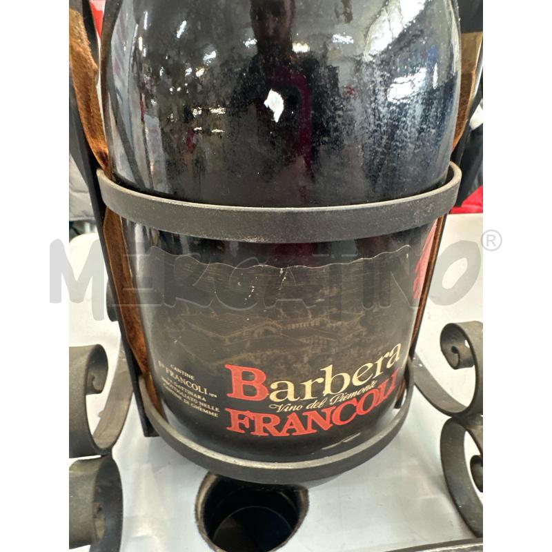 BOTTIGLIA MAGNUM CON BASE BARBERA VINO DEL PIEMONTE FRANCOLLI  | Mercatino dell'Usato Chivasso 2