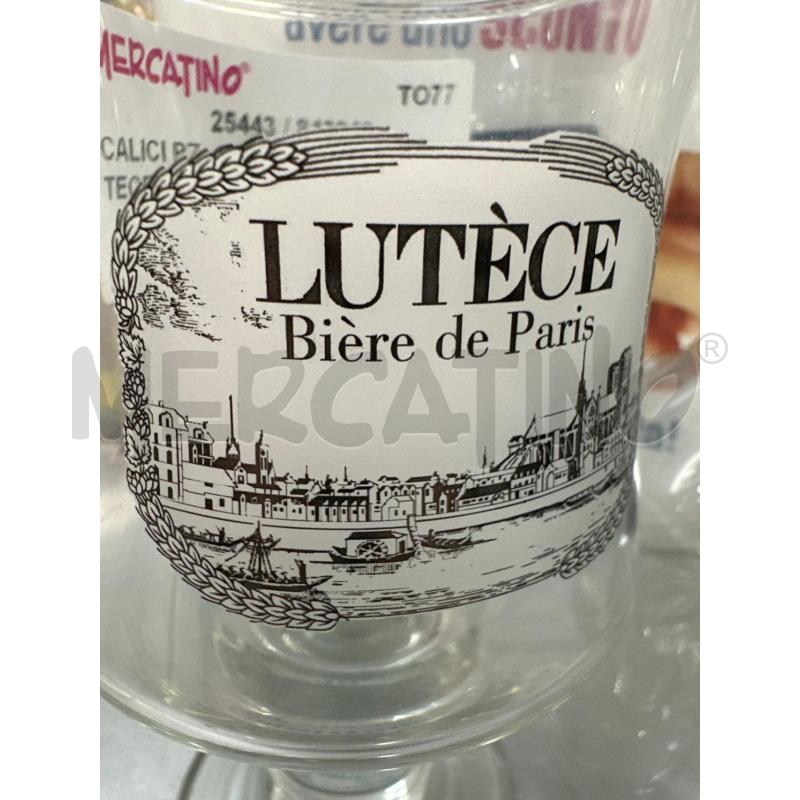 CALICI PZ. 6 BIRRA LUTECE CON CARAFFA  | Mercatino dell'Usato Chivasso 3