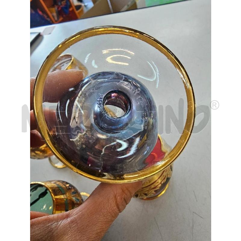 CALICI PZ. 6 VETRO ARC FRANCE BORDO ORO | Mercatino dell'Usato Chivasso 5