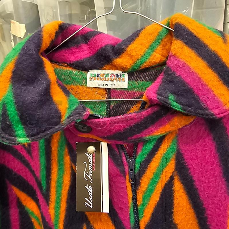 CAPPOTTO DONNA MISSONI ARANCIO VIOLA  | Mercatino dell'Usato Chivasso 2