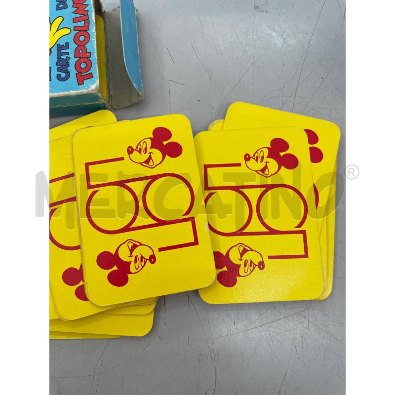 CARTE DA GIOCO LE CARTE DI TOPOLINO  | Mercatino dell'Usato Chivasso 3