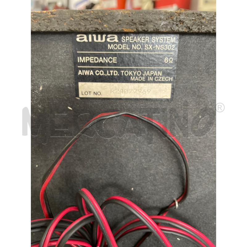CASSE PZ. 2 AIWA GRIGIE NERE  SXNS302 | Mercatino dell'Usato Chivasso 3