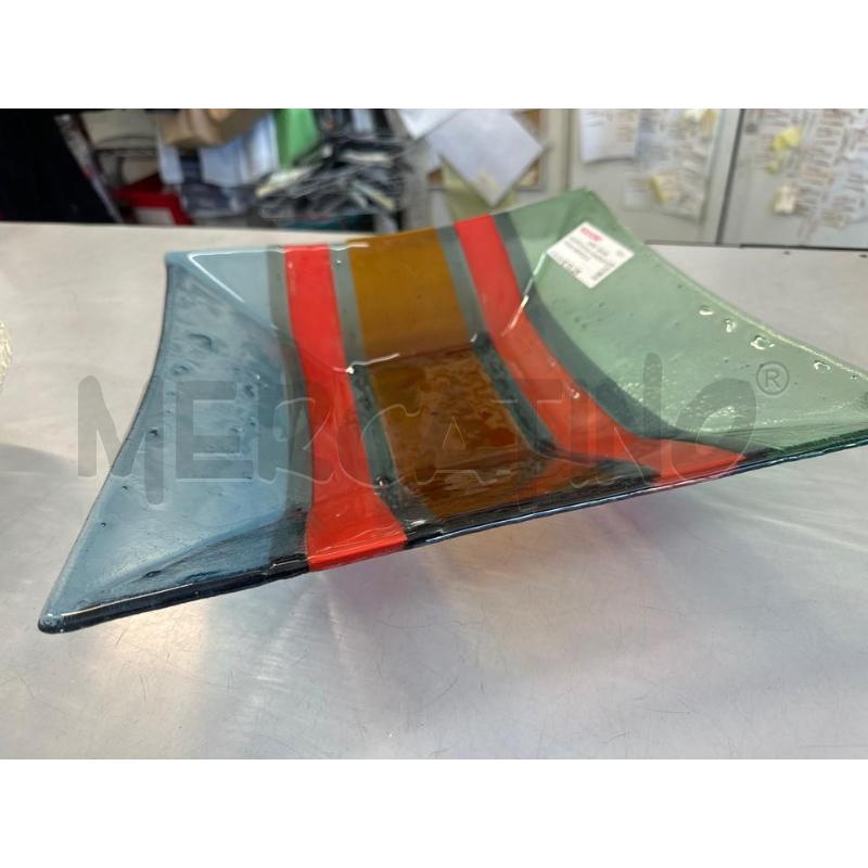 CENTROTAVOLA QUADRATO ROSSO ARANCIO AZZURRO  | Mercatino dell'Usato Chivasso 2