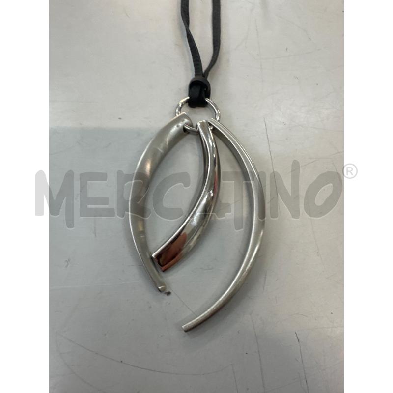 COLLANA BREIL CIONDOLO FRANGIATO CORDINO NERO  | Mercatino dell'Usato Chivasso 1