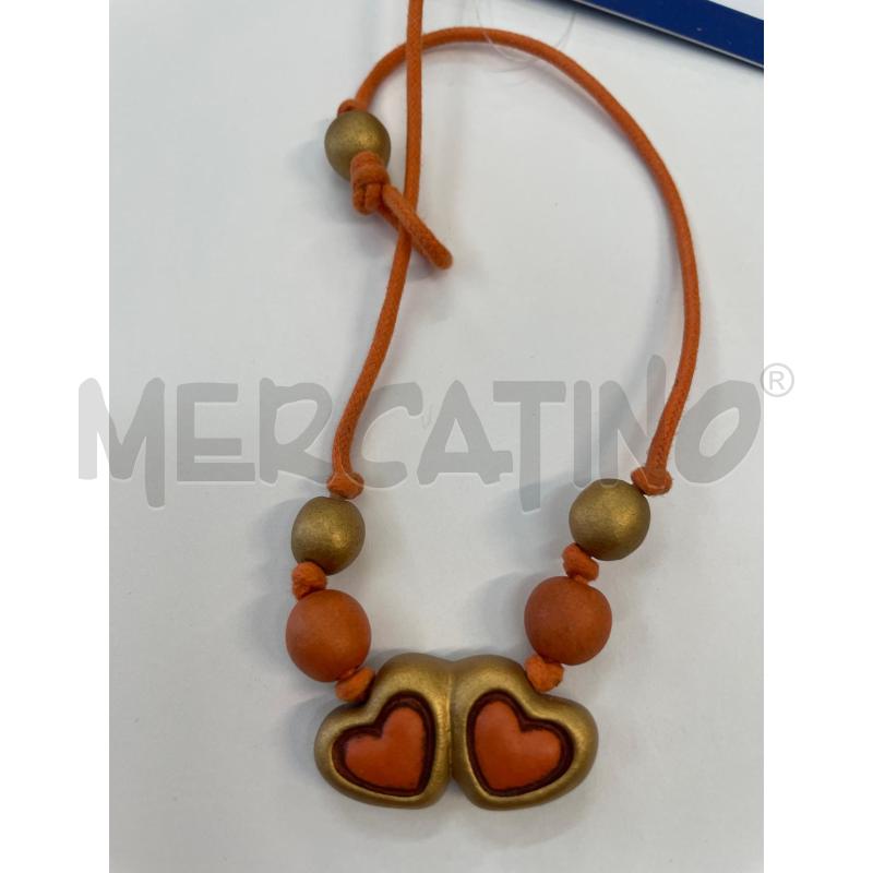 COLLANA CUORI ARANCIO THUN  | Mercatino dell'Usato Chivasso 1