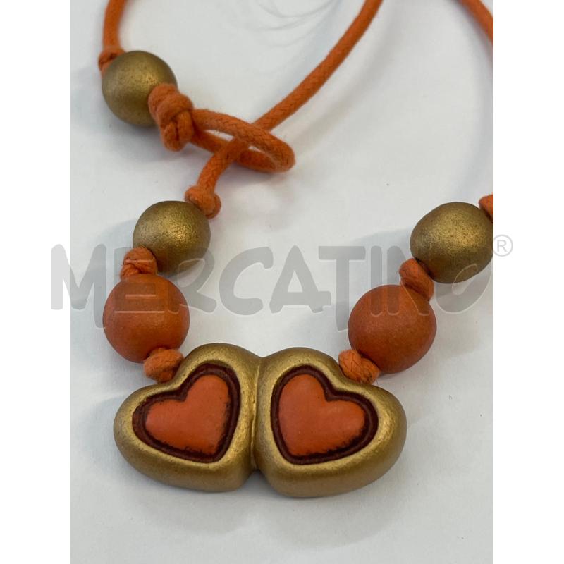 COLLANA CUORI ARANCIO THUN  | Mercatino dell'Usato Chivasso 2