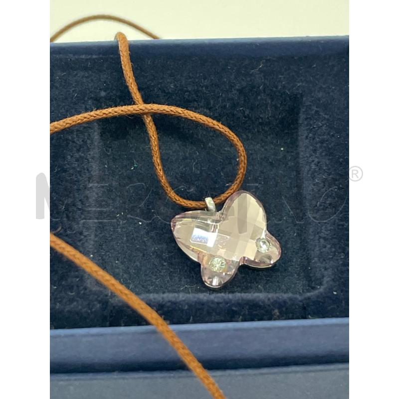 COLLANA FARFALLA SWAROVSKI LILLA  | Mercatino dell'Usato Chivasso 1