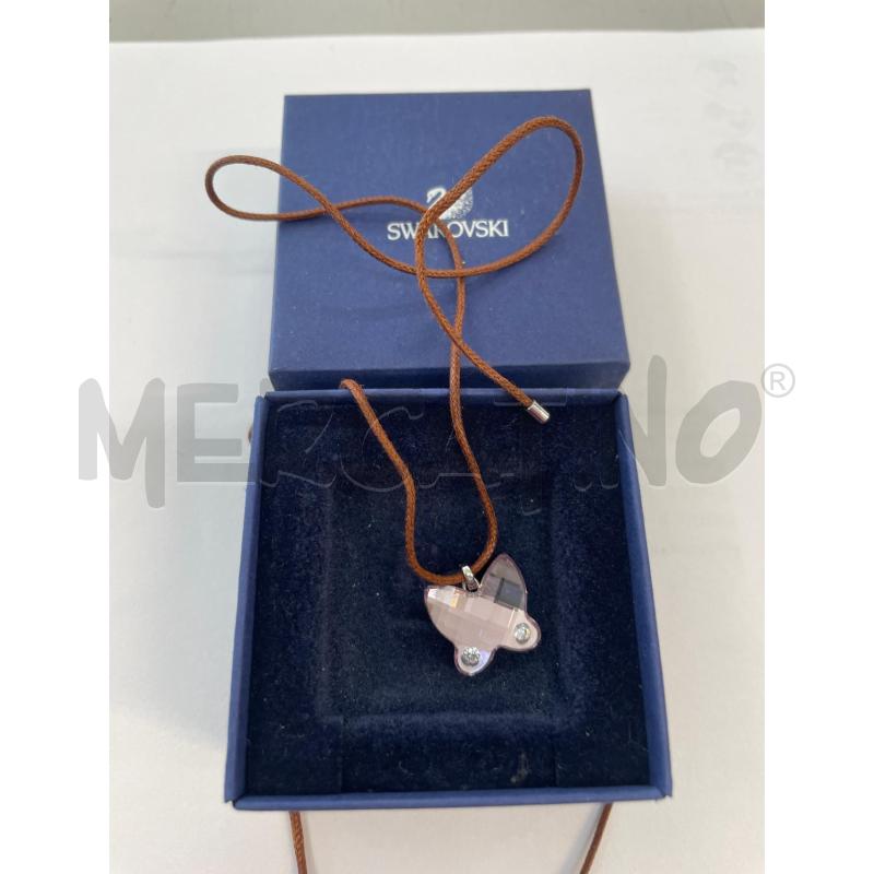 COLLANA FARFALLA SWAROVSKI LILLA  | Mercatino dell'Usato Chivasso 2