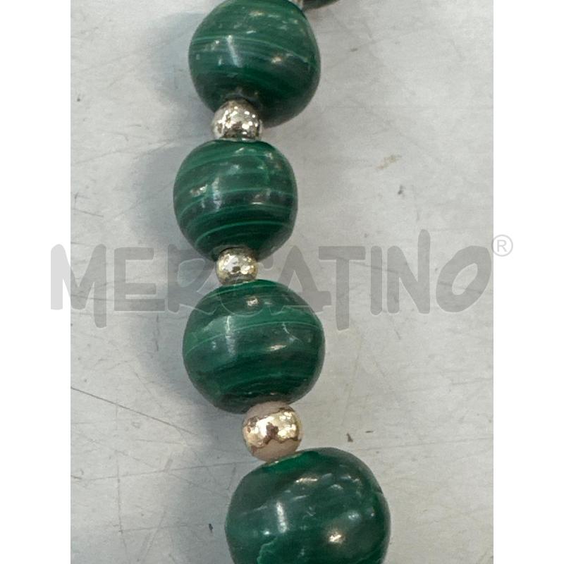 COLLANA MALACHITE CHIUSURA AGGIUSTATA  | Mercatino dell'Usato Chivasso 2