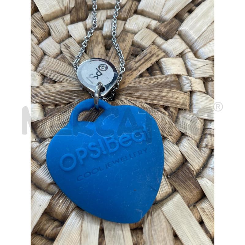 COLLANA OPS BEAT CUORE BLU | Mercatino dell'Usato Chivasso 1