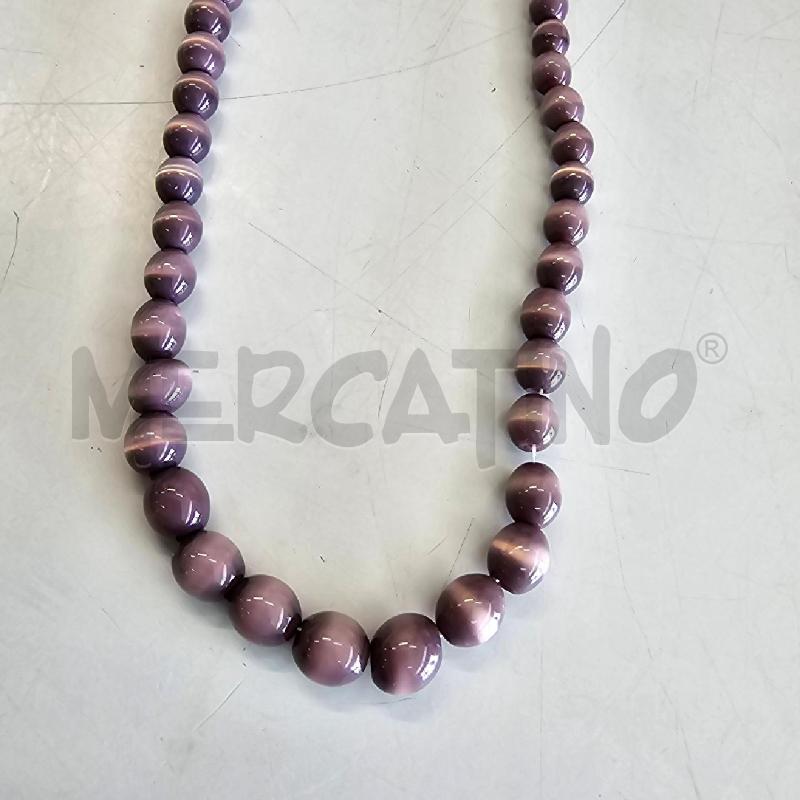 COLLANA OVALINI VIOLA | Mercatino dell'Usato Chivasso 2
