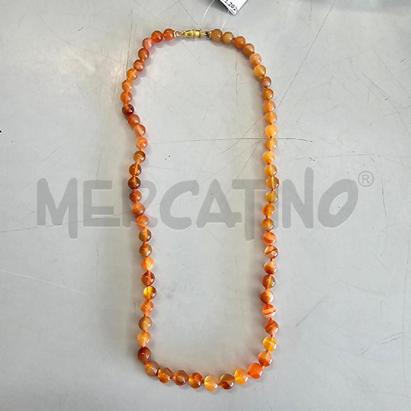 COLLANA PIETRE ARANCIONI PICCOLE | Mercatino dell'Usato Chivasso 1