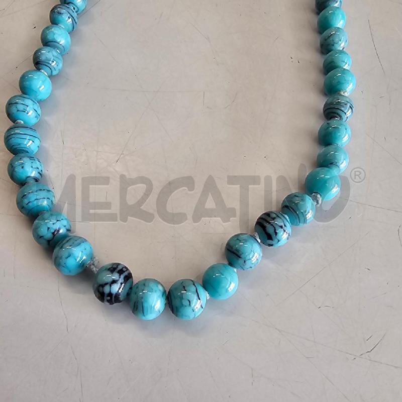 COLLANA PIETRE TURCHESI TONDE | Mercatino dell'Usato Chivasso 2