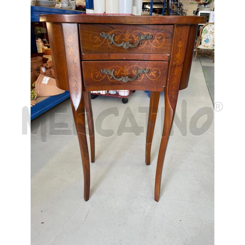 COMODINO 2 CASSETTI GAMBE SCIABOLA | Mercatino dell'Usato Chivasso 1