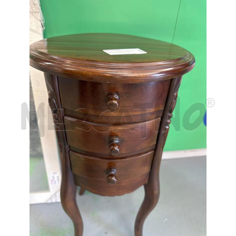 COMODINO  CASSETTI LEGNO GAMBE A SCIABOLA  | Mercatino dell'Usato Chivasso 2